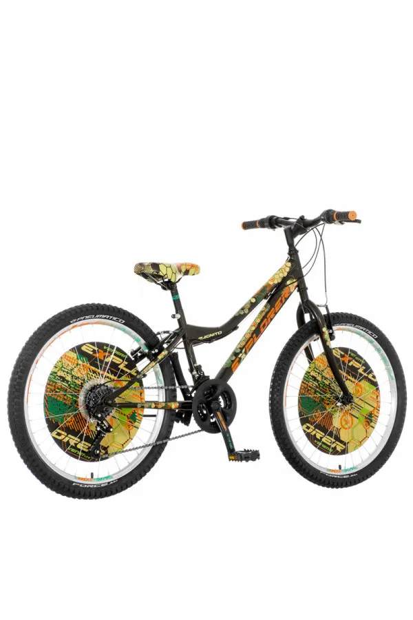 Dečiji bicikl Explorer Magnito crno zeleni 24