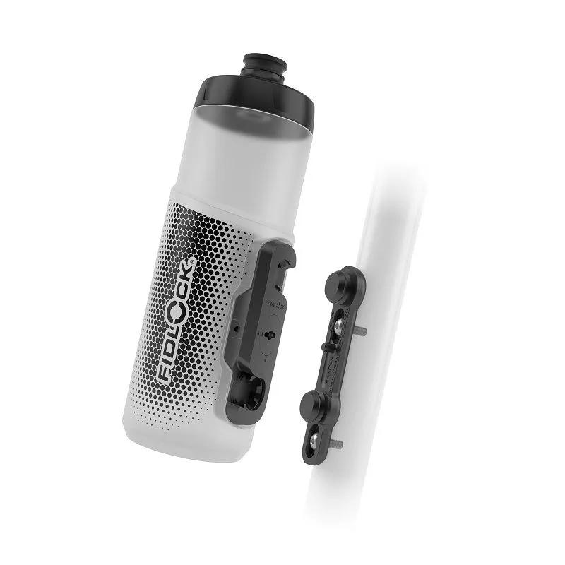 Fidlock TWIST magnetna boca + adapter za bicikl - 600 ml - transparent black 