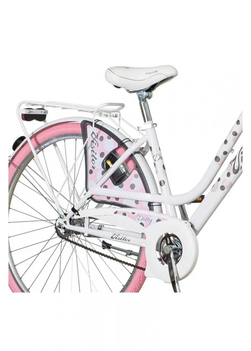 Gradski bicikl Visitor Dotty belo rozi 28