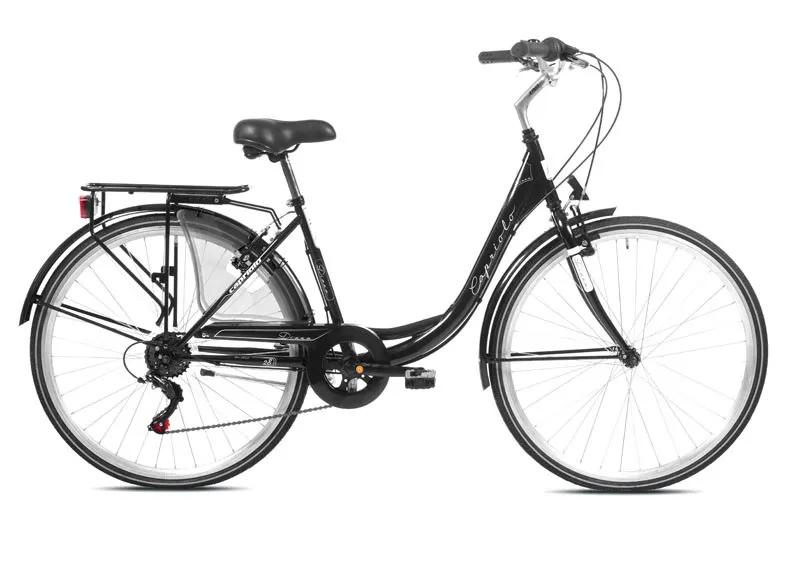Bicikl gradski Capriolo 28 Diana crno-beli 