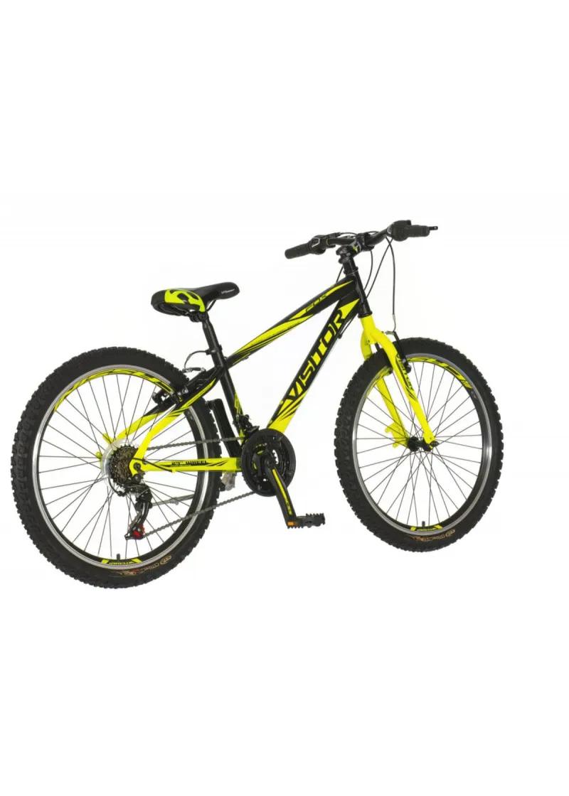 Bicik mtb Visitor Fox 24 zeleno crno sivo 24