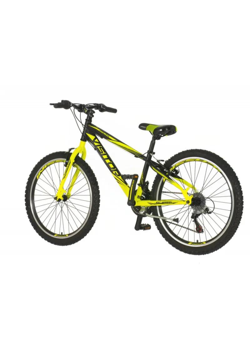 Bicik mtb Visitor Fox 24 zeleno crno sivo 24