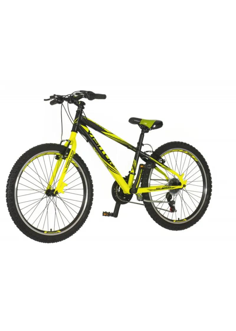 Bicik mtb Visitor Fox 24 zeleno crno sivo 24