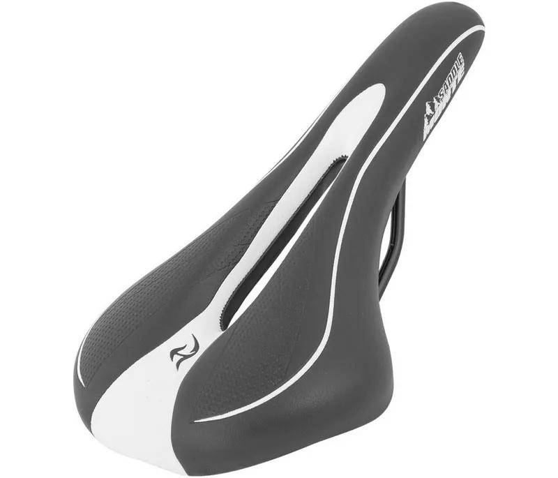Sedište mtb crno belo VLO BRANDED 280X141 mm 