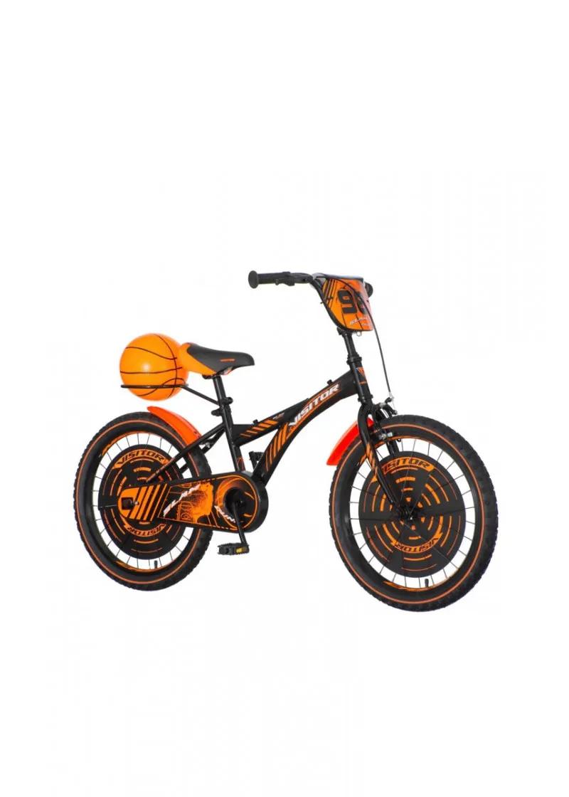Bicikl dečiji Visitor X-KIDS Basket crno narandzasti 20 