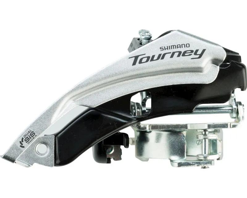 MENJAČ PREDNJI SHIMANO TOURNEY FD-TY500-TS6, TRIPLE, 6/7 BRZINA, TOP SWING, DUAL PULL, BAND TYPE 34. 