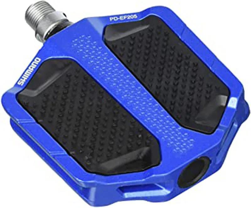 PEDALE SHIMANO PD-EF205, W/O REFLECTOR, BLUE, IND.PACK 
