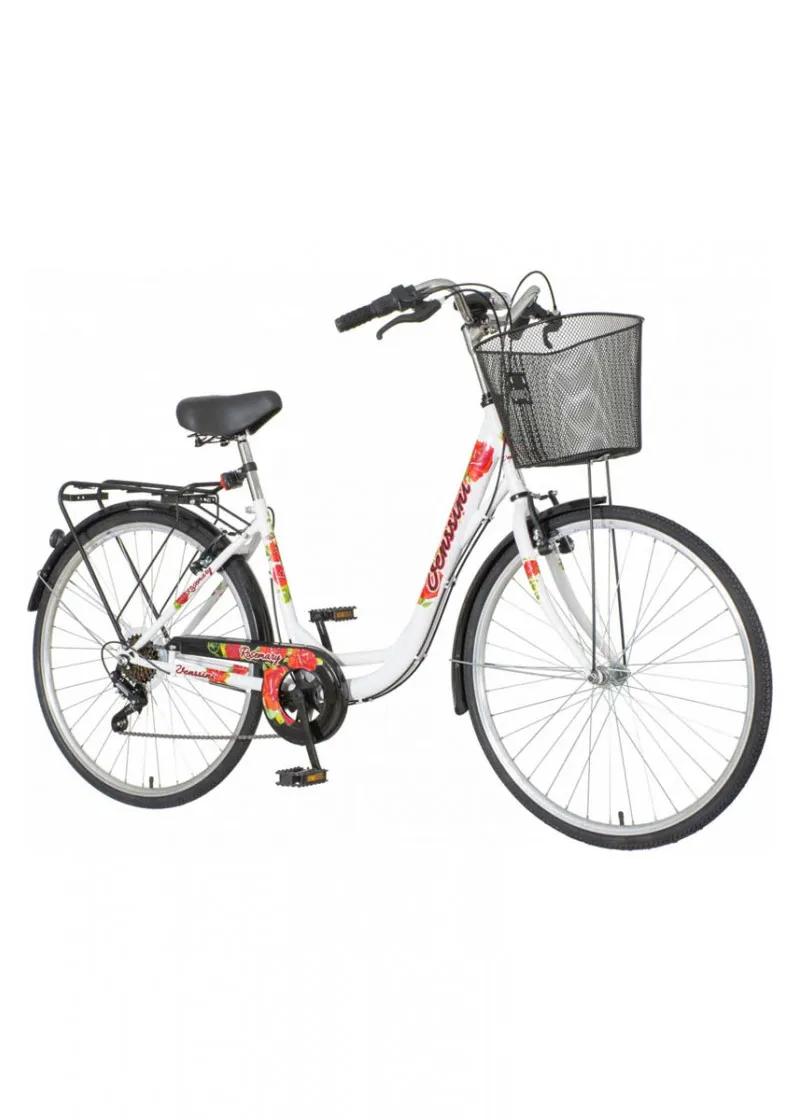 Bicikl gradski Venssini Rosemary belo rozi 26 17 