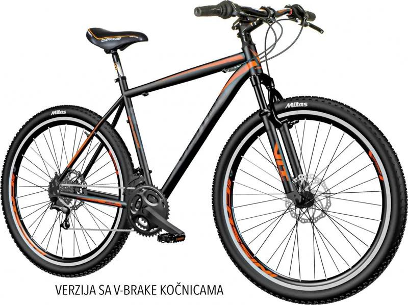 Bicikltb  Visitor Exsplosion  V-brake crno-oranž 297 21