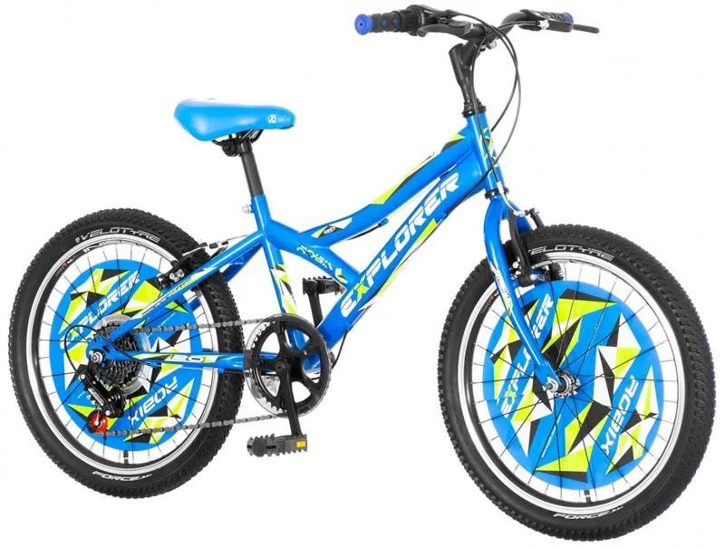 Dečiji bicikl Explorer Robix crno plavi 20