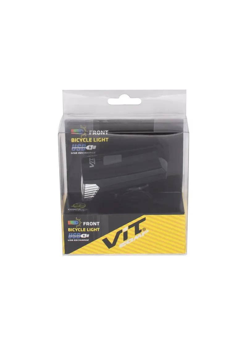 Lampa prednja  3w led crna usb JY-7017-2 