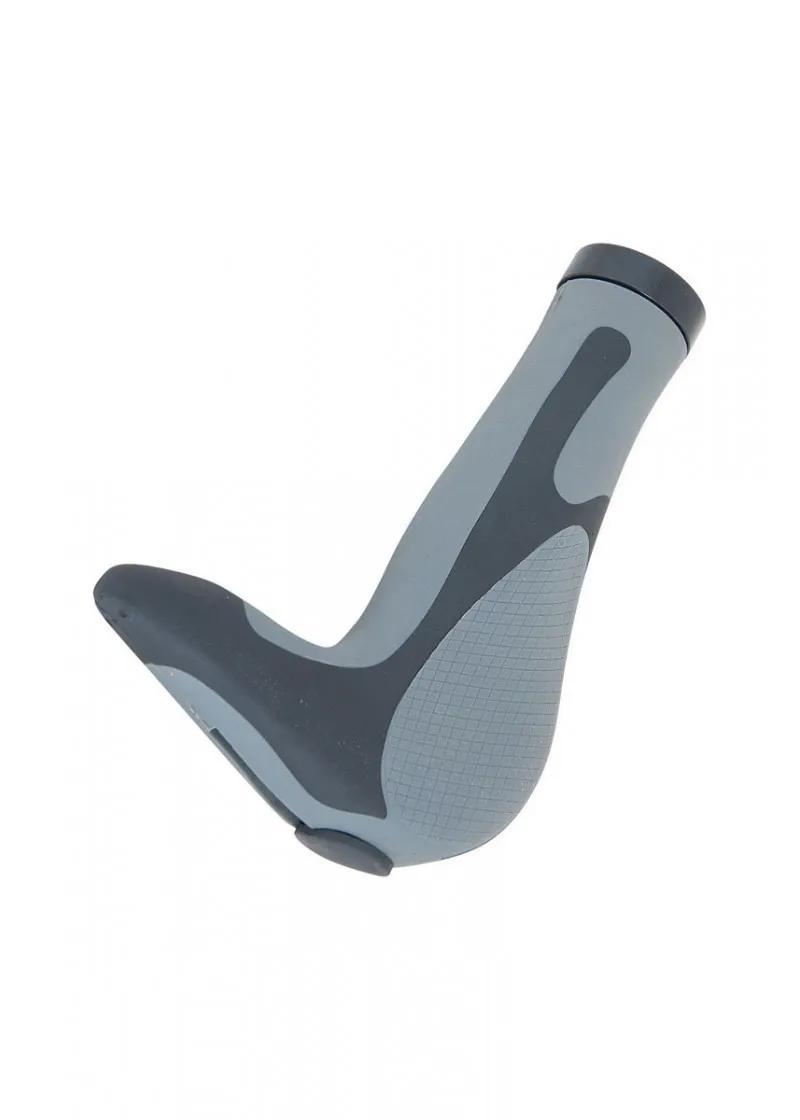 Ručke volana sa integrisanim rogovima sivo crne  treking 