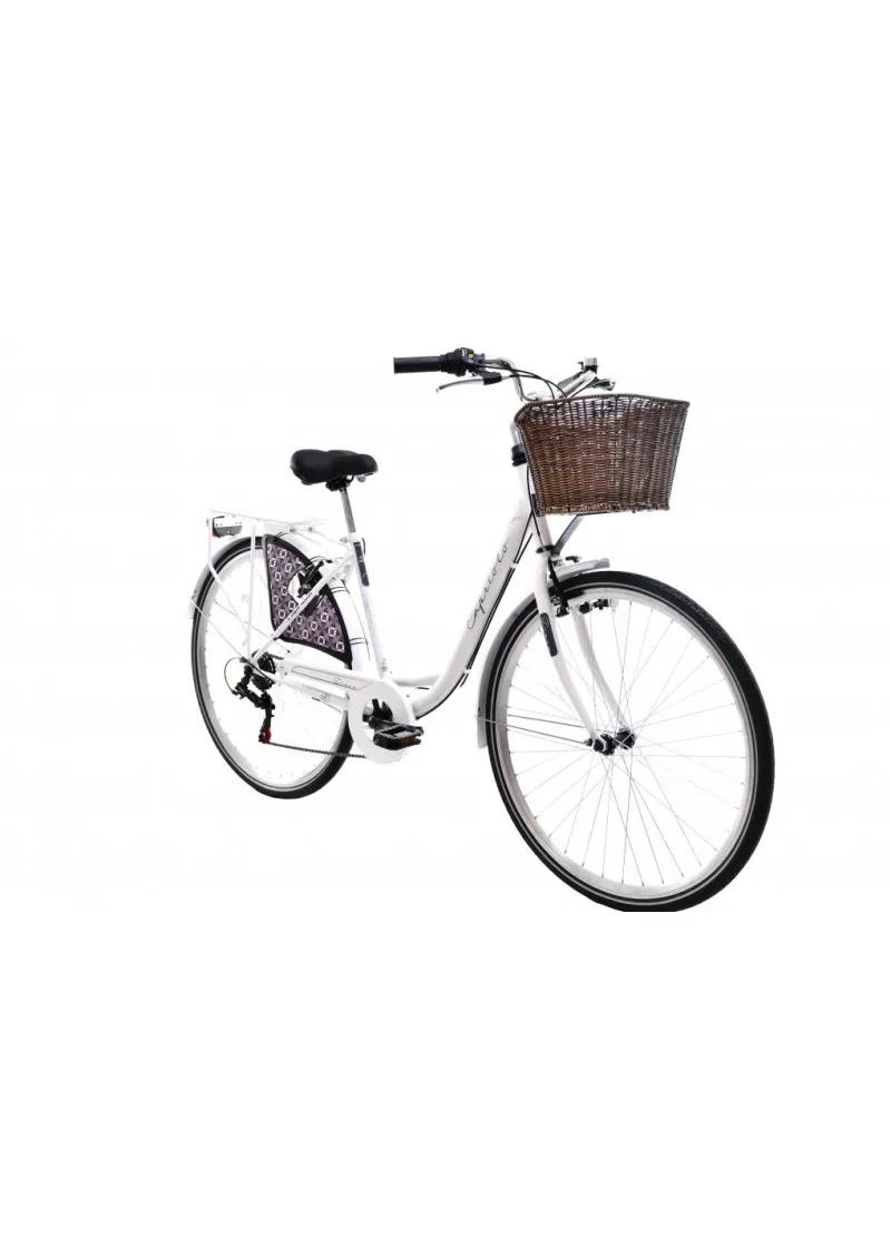 Gradski bicikl Capriolo belo crni 18 28 