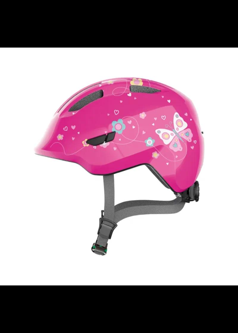 ABUS KACIGA ZA DECU SMILEY 3.0 - PINK BUTTERFLY - VEL:S 