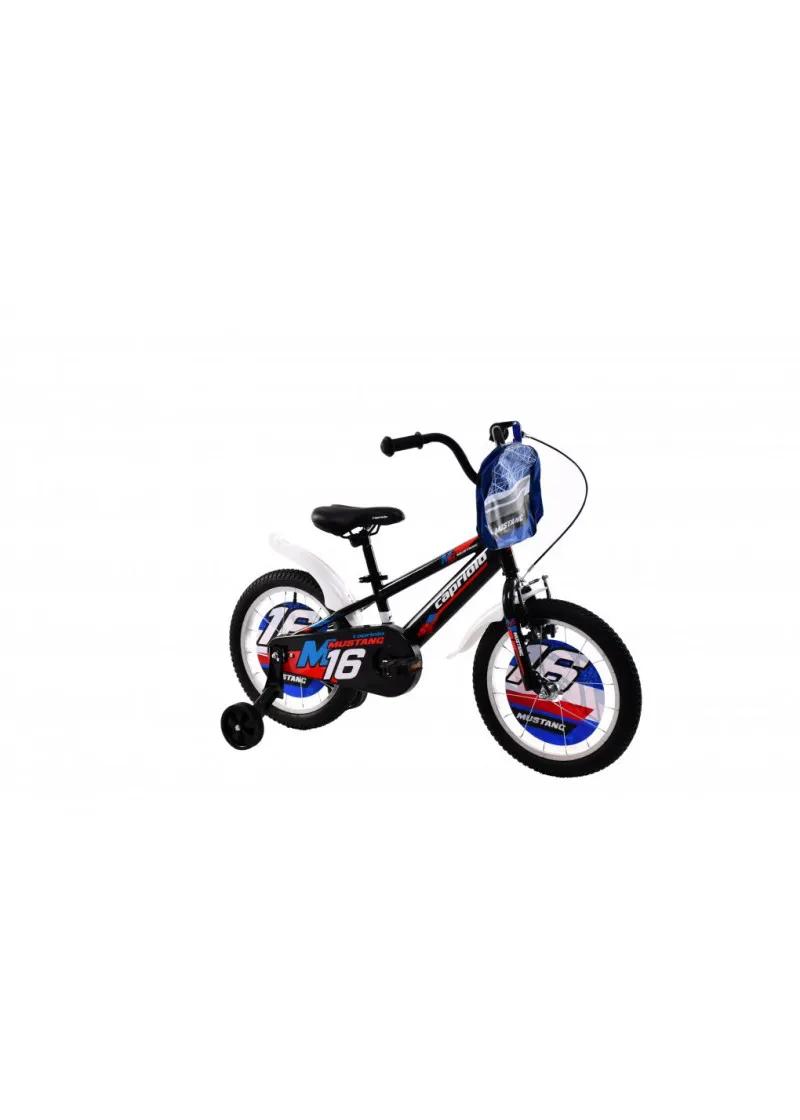 Bicikl dečiji Capriolo  MUSTANG 16  crno-crveno 