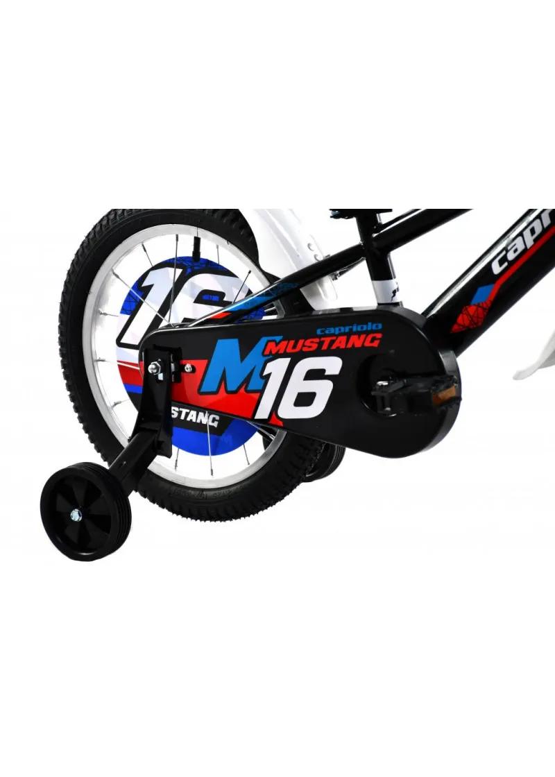 Bicikl dečiji Capriolo  MUSTANG 16  crno-crveno 