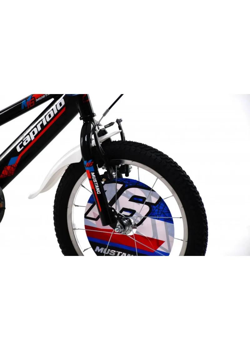 Bicikl dečiji Capriolo  MUSTANG 16  crno-crveno 