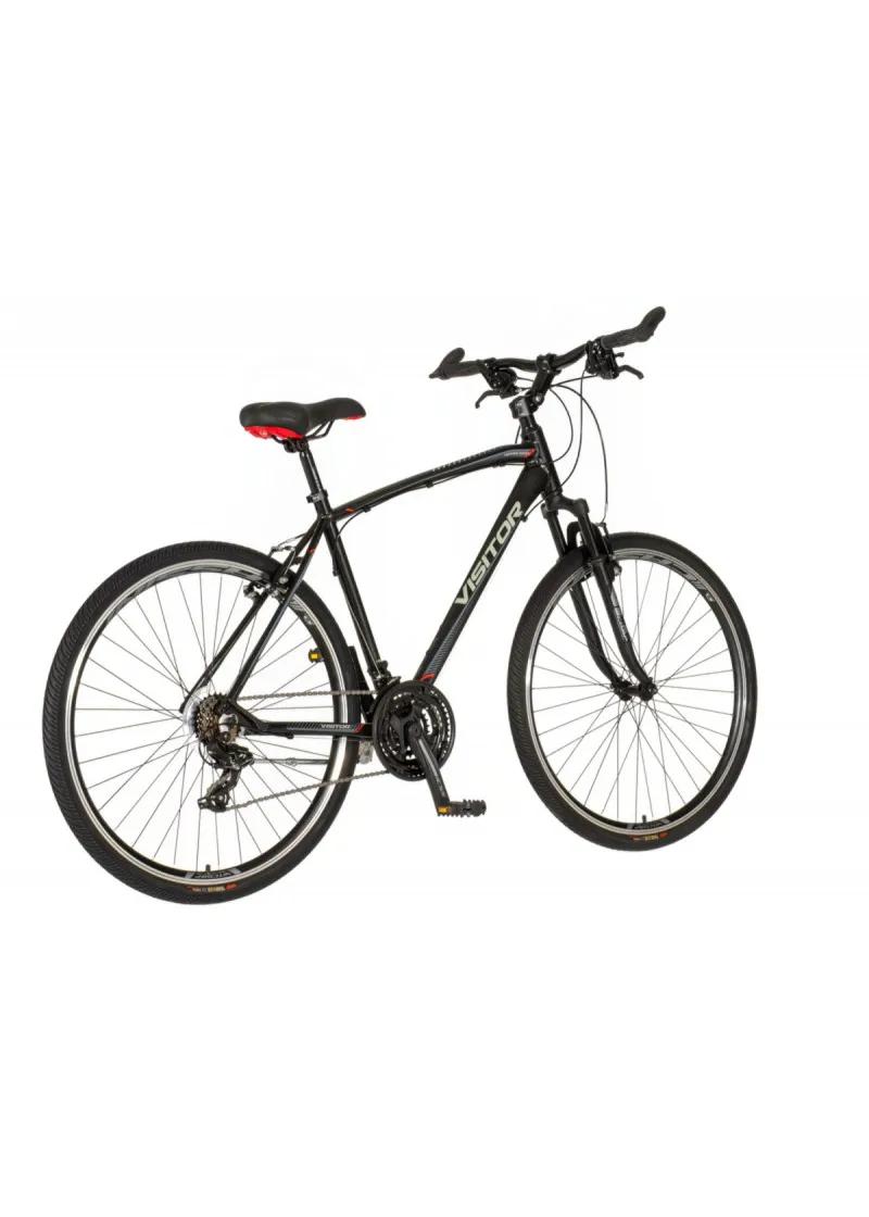 Bicikl Visitor Terra man 28 crno sivi 