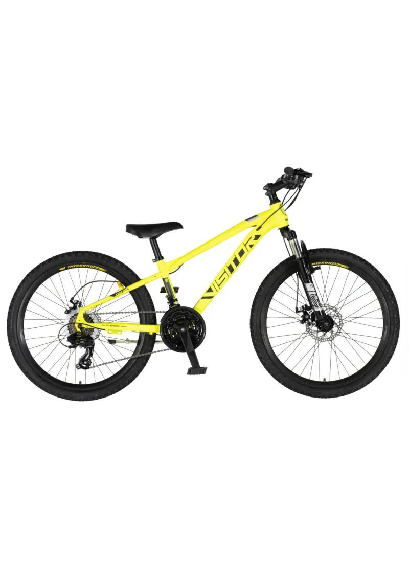 Bicikl Visitor Cascade 24 neon žuto crni 