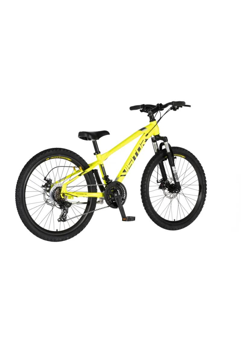 Bicikl Visitor Cascade 24 neon žuto crni 