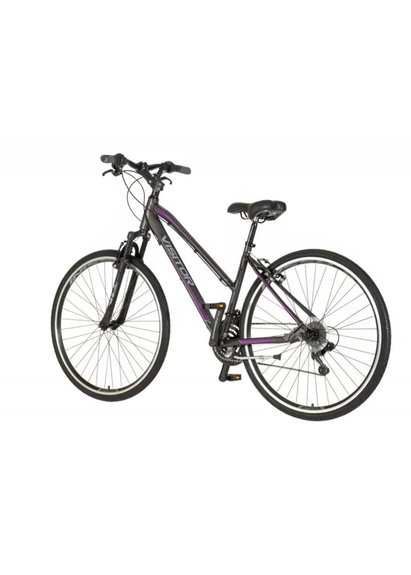 Bicikl Visitor Terra lady 28 crno ljubičasti 