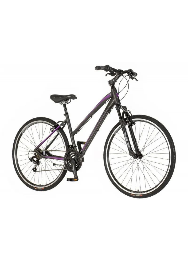 Bicikl Visitor Terra lady 28 crno ljubičasti 