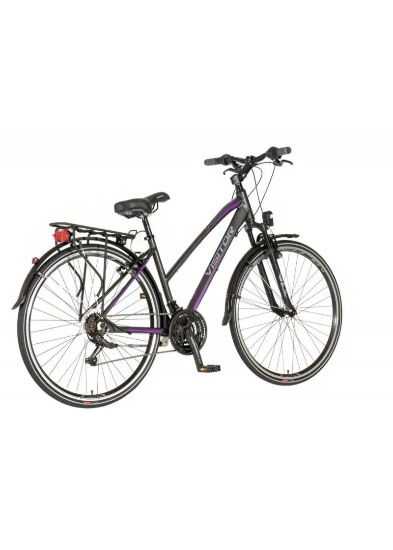 Bicikl Visitor Terra lady 28 crno ljubičasti 