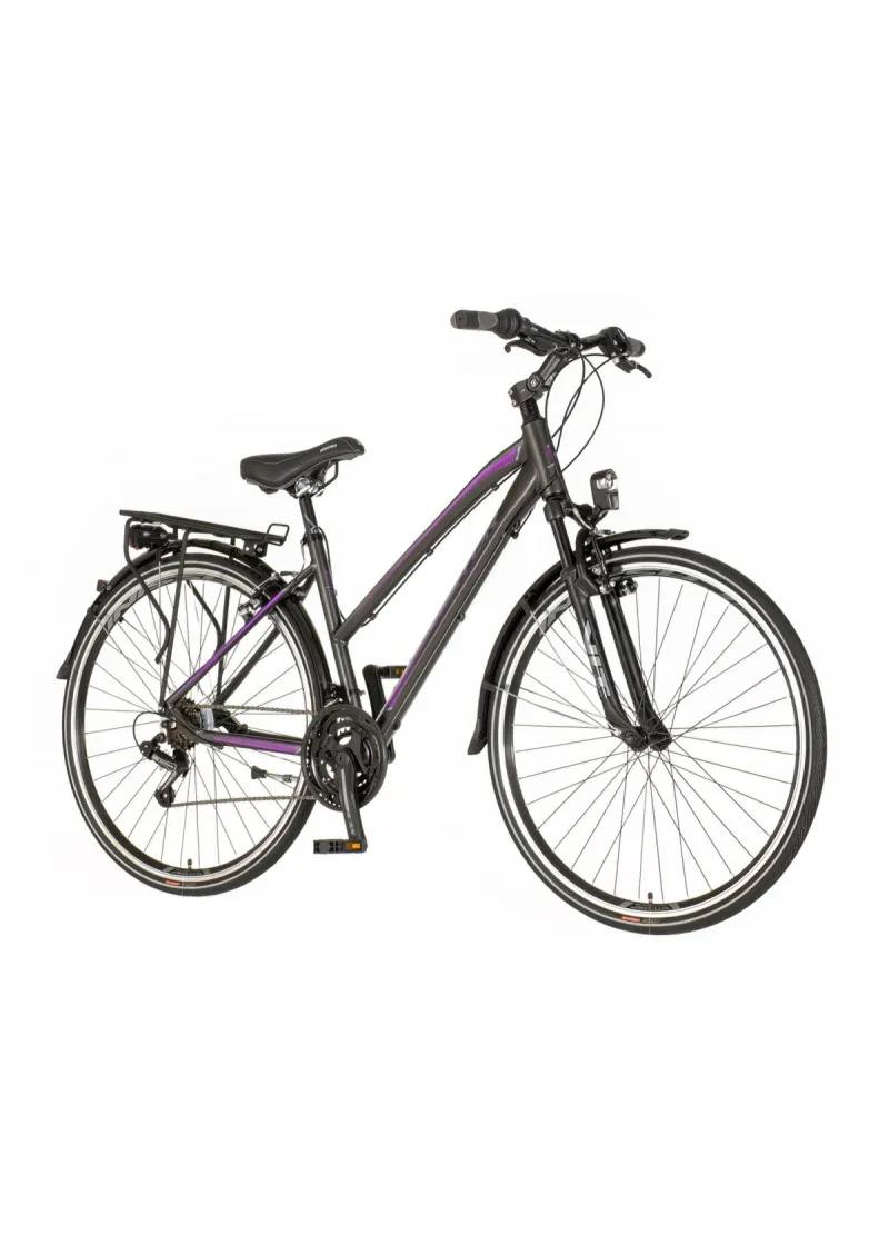 Bicikl Visitor Terra lady 28 crno ljubičasti 