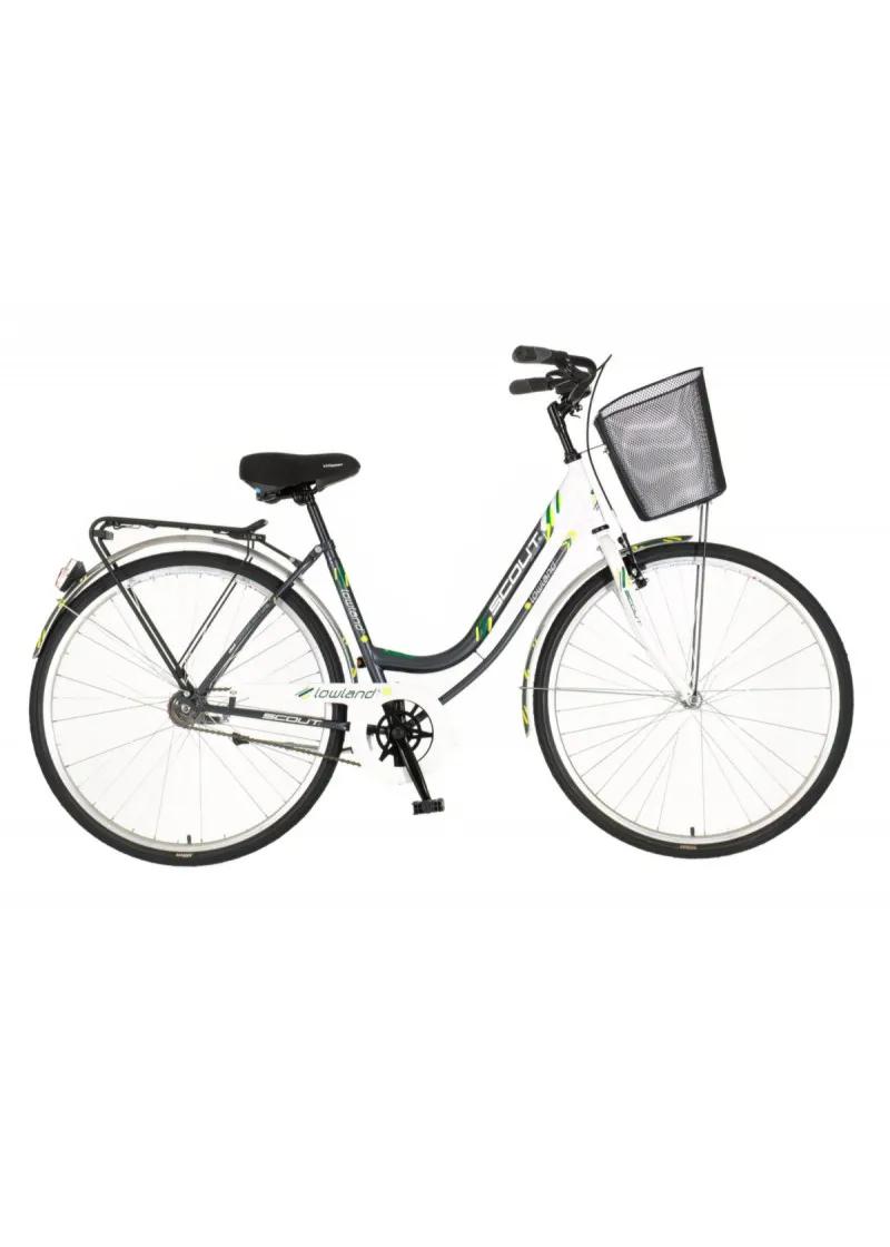 Bicikl Visitor Lowland 28 sivo beli 