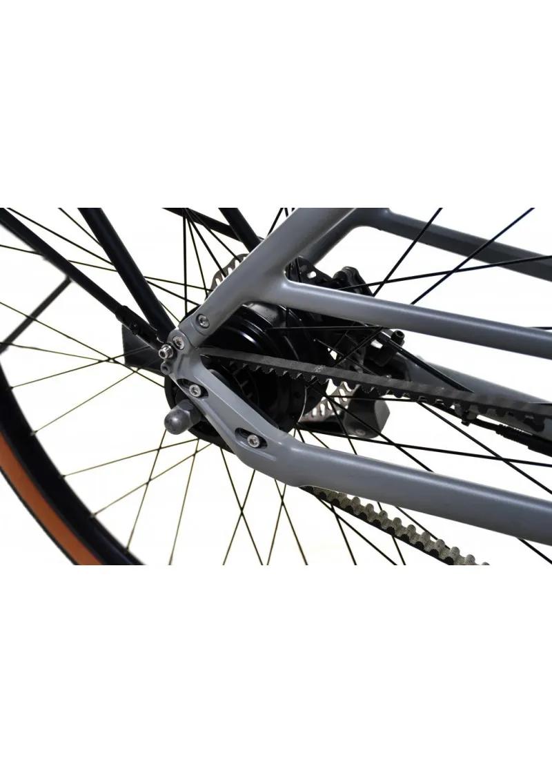 Bicikl E-Bike Belt Drive sivo-bež 