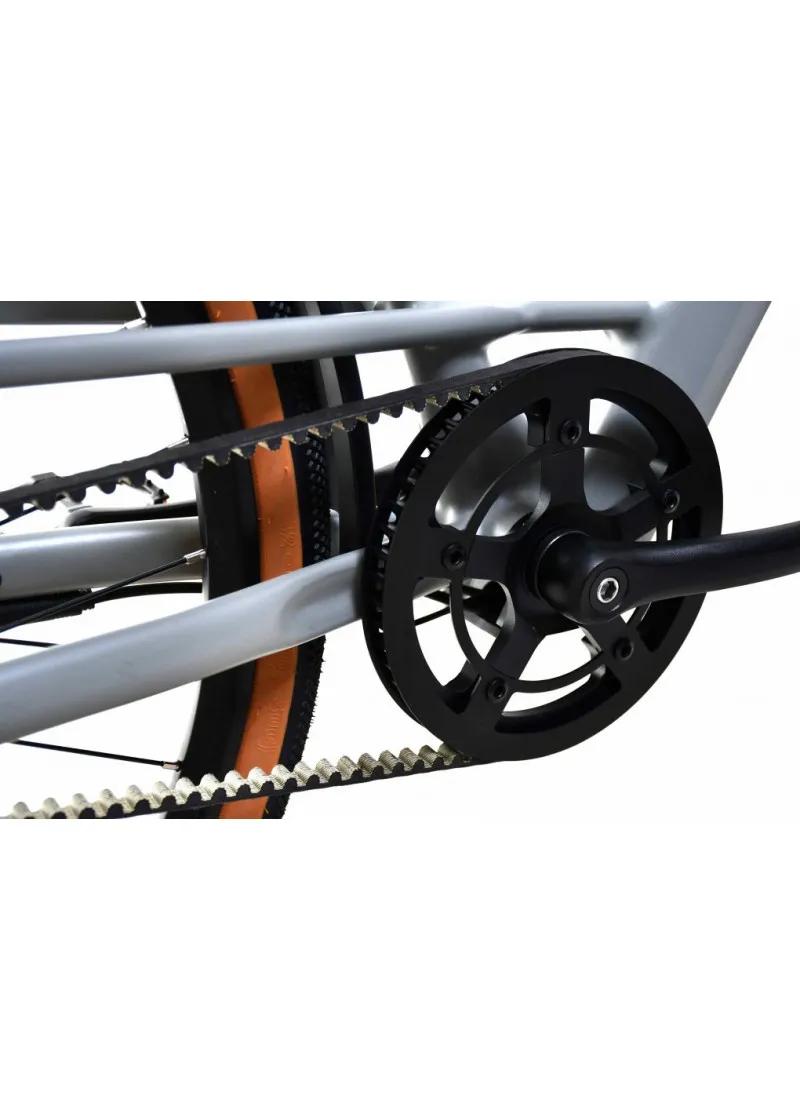 Bicikl E-Bike Belt Drive sivo-bež 