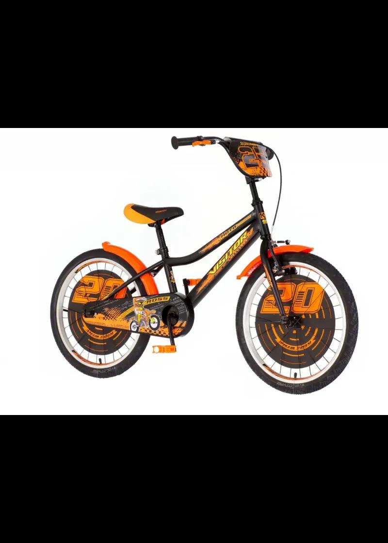 Bicikl dečiji VISITOR MOTOCROSS 20 TV CELIK 10 CRNA 