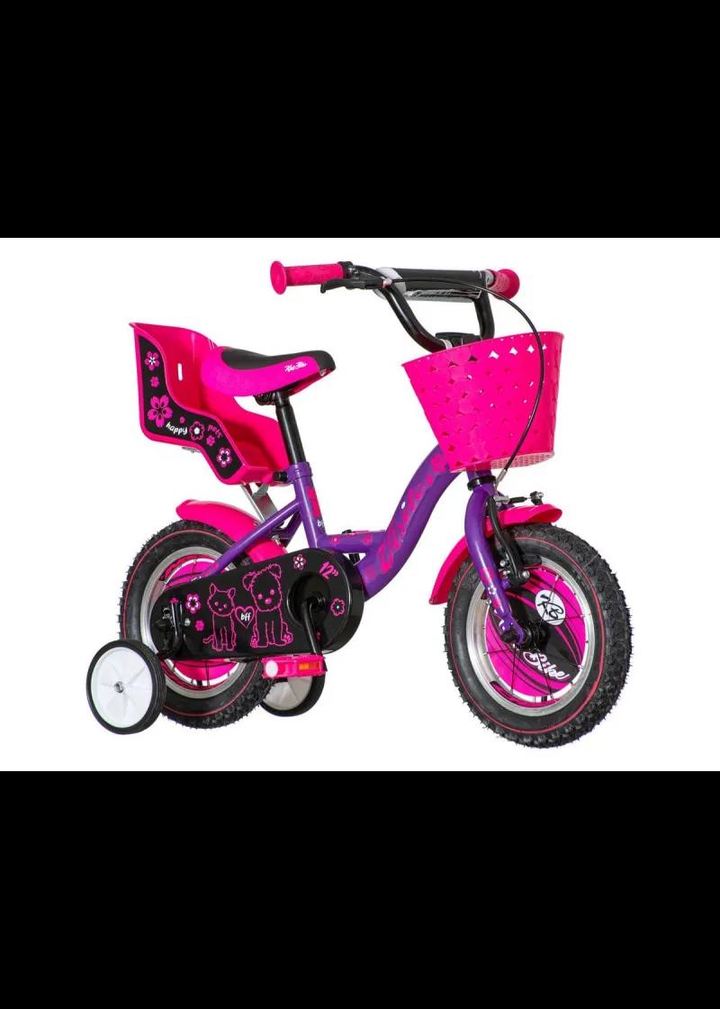 Bicikl dečiji VISITOR LILOO 12 TV CELIK 8 LJUBICASTA 