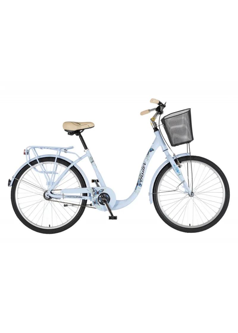 Bicikl gradski FASHION VISITOR BUTTERFLY 26 ALU 17 V-BRAKE KONTRA QUANDA PLAVI 