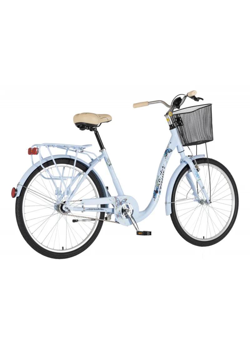 Bicikl gradski FASHION VISITOR BUTTERFLY 26 ALU 17 V-BRAKE KONTRA QUANDA PLAVI 