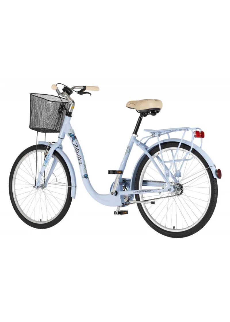 Bicikl gradski FASHION VISITOR BUTTERFLY 26 ALU 17 V-BRAKE KONTRA QUANDA PLAVI 