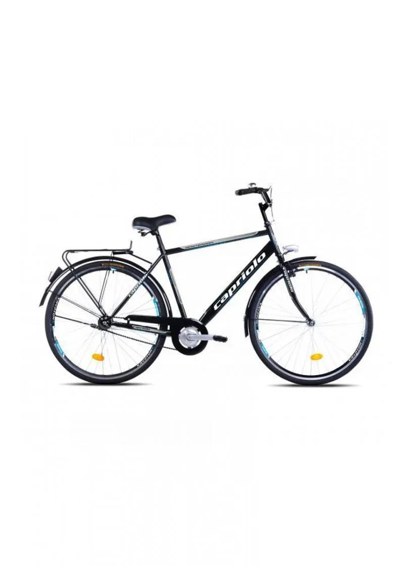Gradski bicikl Capriolo Amsterdam crno-plavi 28