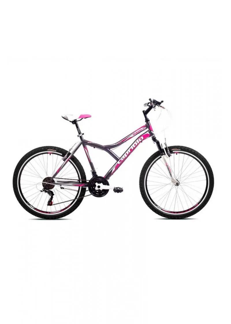 Bicikl mtb Capriolo Diavolo 600 FS sivo-pink 